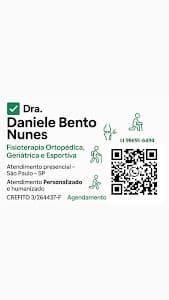 Fisioterapia Domiciliar e Geriátrica – Dra. Daniele Bento Nunes em São Paulo